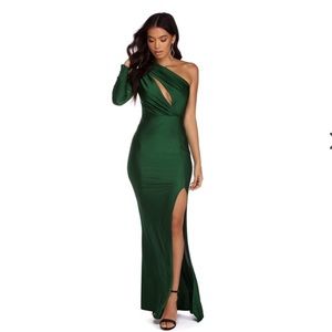 Annalise formal one shoulder dress
